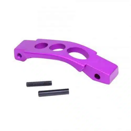 AR-15 extended trigger guard in anodized purple