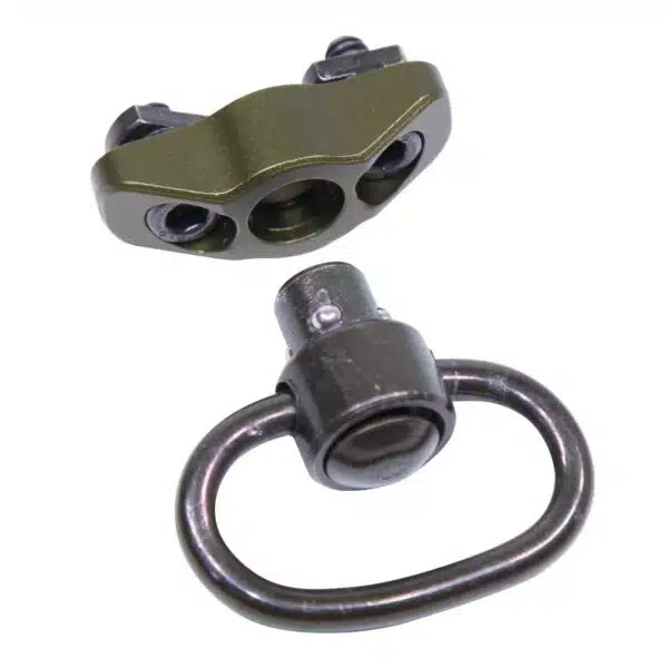 Gen 2 Quick Detach QD Swivel Adapter for M-LOK Slots on Handguard in Anodized OD Green - Image 2