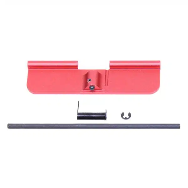 AR-15 Flat Faced Dust Ejection Port Cover (Anodized Red) - Image 2