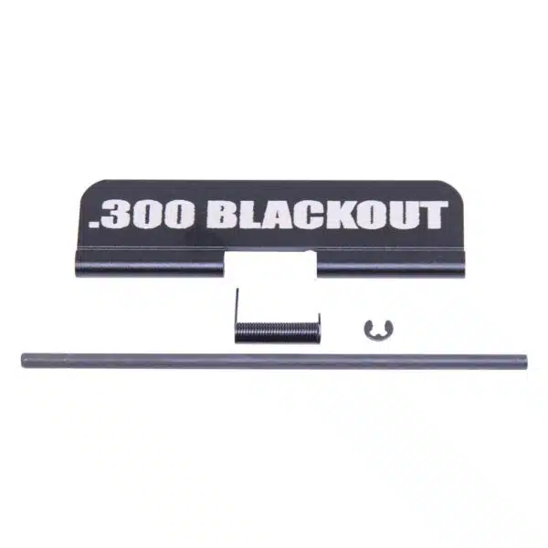 AR-15 Dust Ejection Port Cover Laser Etched 300 Blackout (Anodized Black)