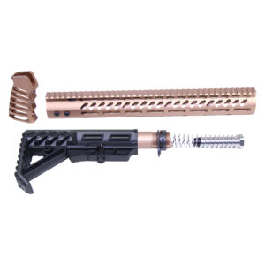 Premium Anodized Bronze AR-15 Upgrade Kit in ultra design.