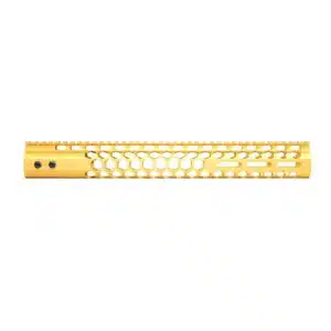 15" Honeycomb Airlite M-LOK Free Floating Handguard in Anodized Gold