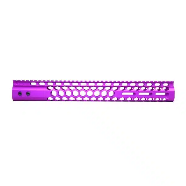 15" Honeycomb Airlite M-LOK Free Floating Handguard in Anodized Purple