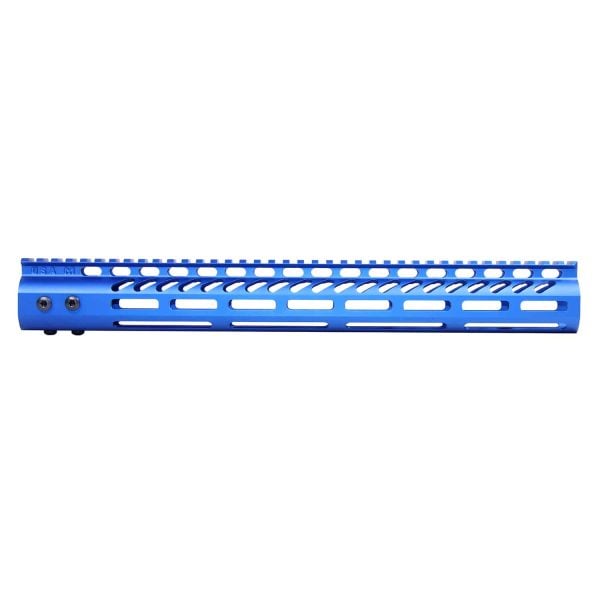 AR-15 M-LOK 15" Ultra Light Free Float Handguard in Anodized Blue