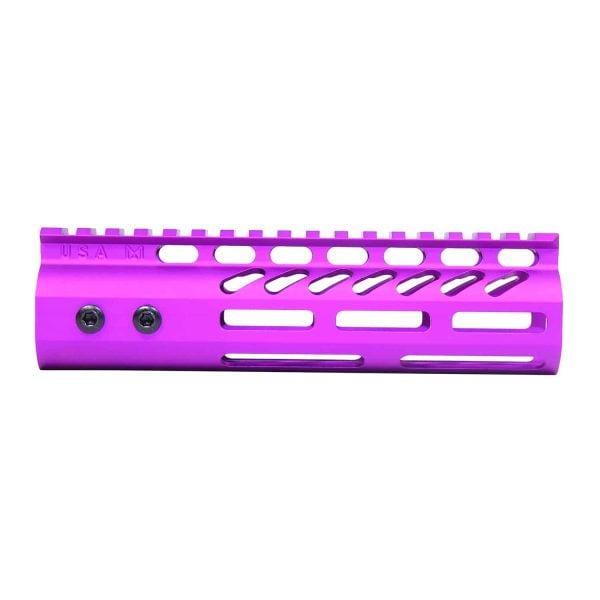 7" Ultra Light Free Floating Handguard in Anodized Purple