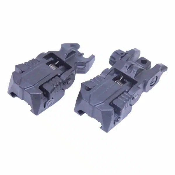 AR-15 Tactical Polymer Spring Assisted Folding Sights - Image 3