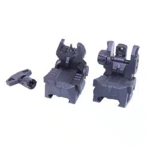 AR-15 Tactical Polymer Spring Assisted Folding Sights