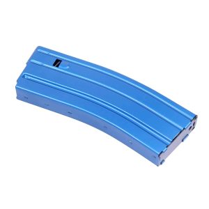 AR 5.56 Cal 30 Round Magazine With Anti-Tilt Follower in Anodized Blue