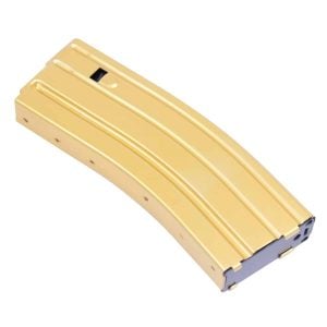 AR 5.56 Cal 30 Round Magazine With Anti-Tilt Follower in Anodized Gold