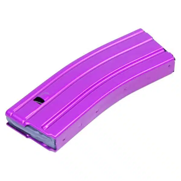 AR 5.56 Cal 30 Round Magazine With Anti-Tilt Follower in Anodized Purple - Image 2