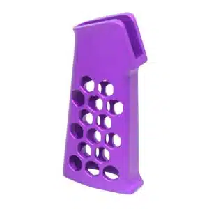 Honeycomb Series Aluminum Pistol Grip in Anodized Purple