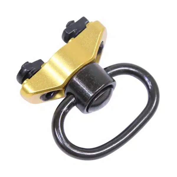 Gen 2 Quick Detach QD Swivel Adapter for M-LOK Slots on Handguard in Anodized Gold - Image 2