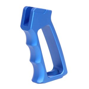 Skeletonized Aluminum Pistol Grip Second Gen in Anodized Blue