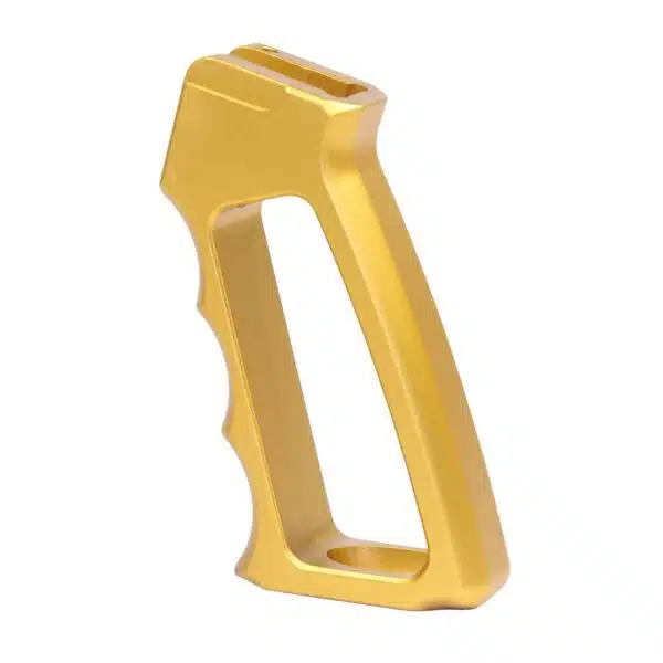 Skeletonized Aluminum Pistol Grip Second Gen in Anodized Gold - Image 2