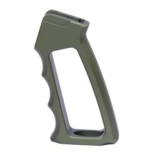 Skeletonized Aluminum Pistol Grip Second Gen in Anodized Green - Image 2