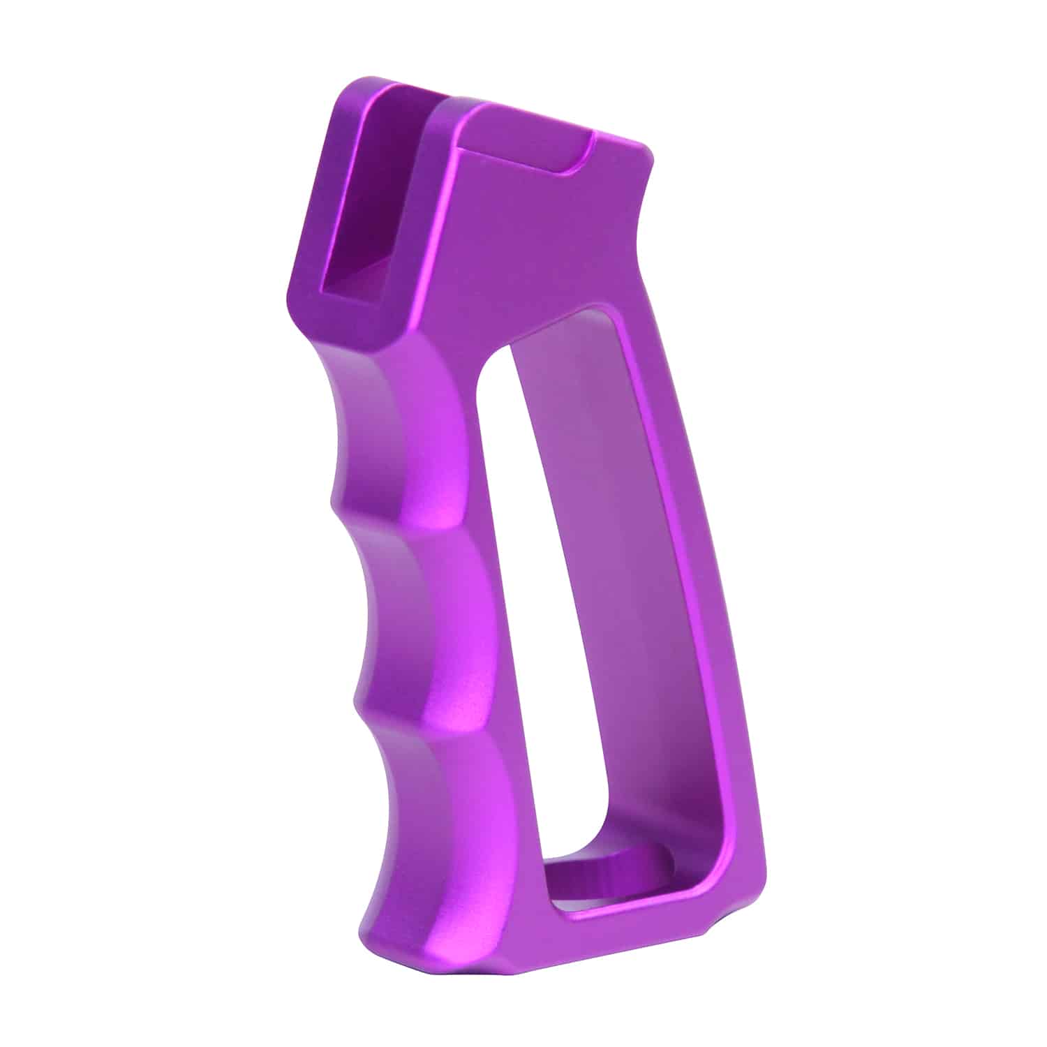 Skeletonized Aluminum Pistol Grip Second Gen in Anodized Purple