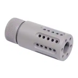 Flat Dark Earth Micro Slip Over Barrel Shroud with Multi Port Muzzle Brake for 9mm