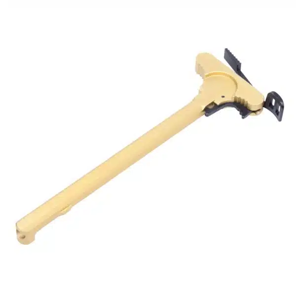 Tactical hammer with dual-function head for survival and emergency use, featuring tan and wood design.