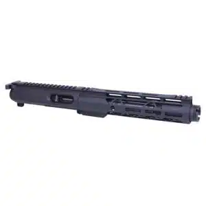 AR-15 9mm upper with 9 AIR-LOK handguard, M-LOK, and Picatinny rail for optics.