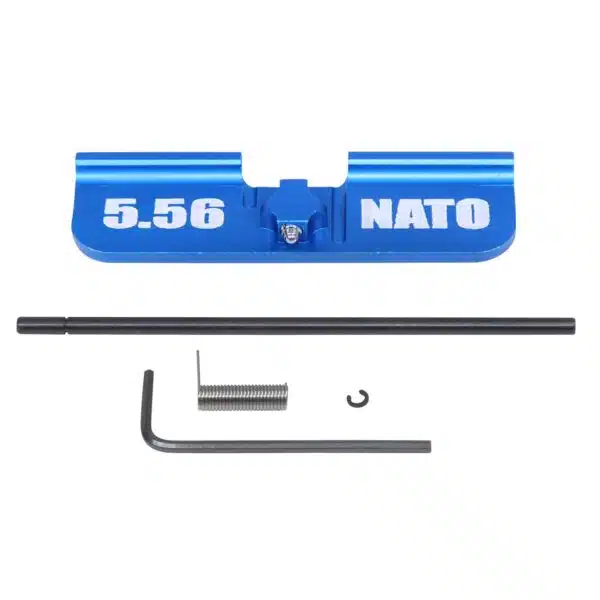 AR-15 Ejection Port Dust Cover Gen 3 '5.56 NATO' Lasered in Anodized Blue - Image 2