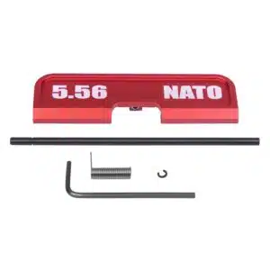 AR-15 Ejection Port Dust Cover Gen 3 '5.56 NATO' Lasered in Anodized Red