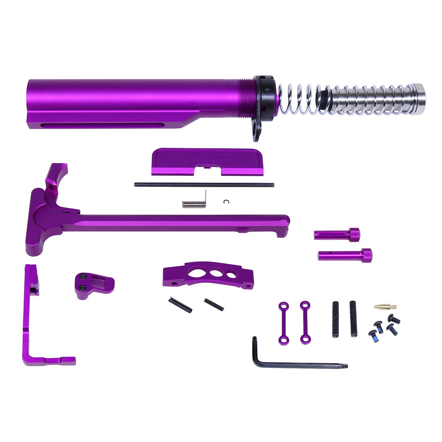 AR-15 Anodized Purple Compete Accessory Kit
