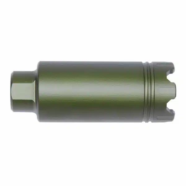 AR-15 Slim Cone Flash Hider With Wire Cutter (Anodized Green) - Image 2