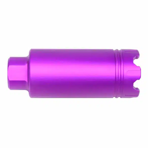 AR-15 Slim Cone Flash Hider With Wire Cutter (Anodized Purple) - Image 2