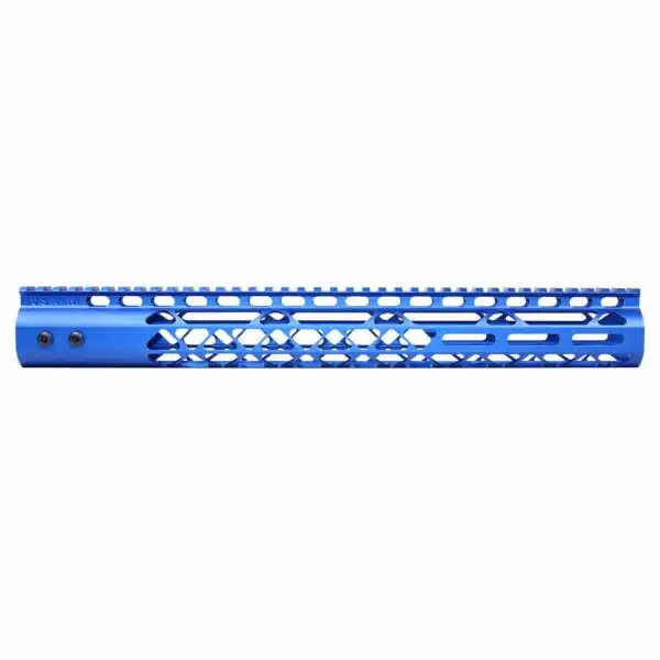 15" Diamond Series M-LOK Free Floating Handguard in Anodized Blue