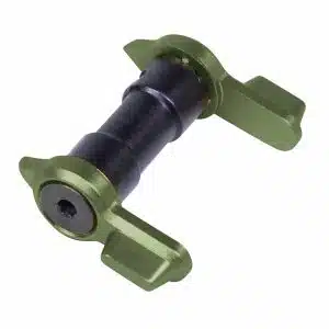 AR-15 Ambidextrous Safety in Anodized Green with 90 or 45 degree