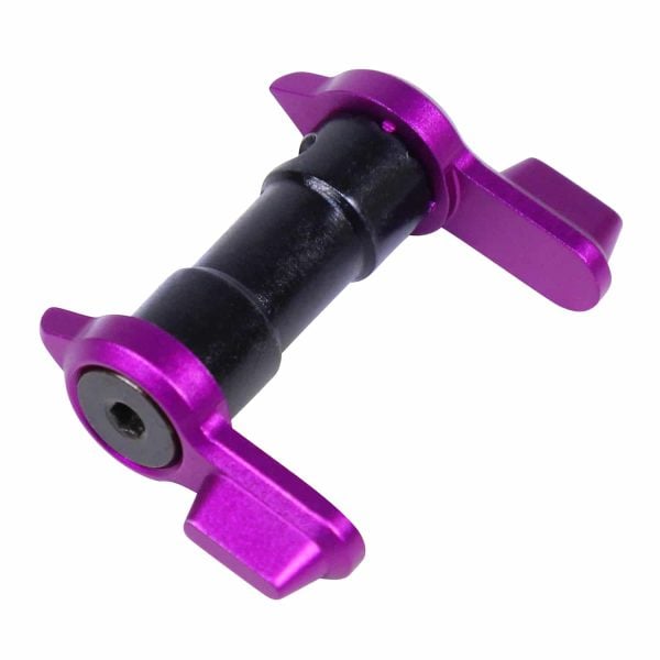 AR-15 Ambidextrous Safety in Anodized Purple with 90 or 45 Degree
