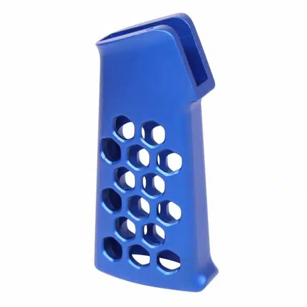 Honeycomb Series Aluminum Pistol Grip in Anodized Blue - Image 2