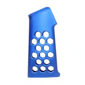 Honeycomb Series Aluminum Pistol Grip in Anodized Blue