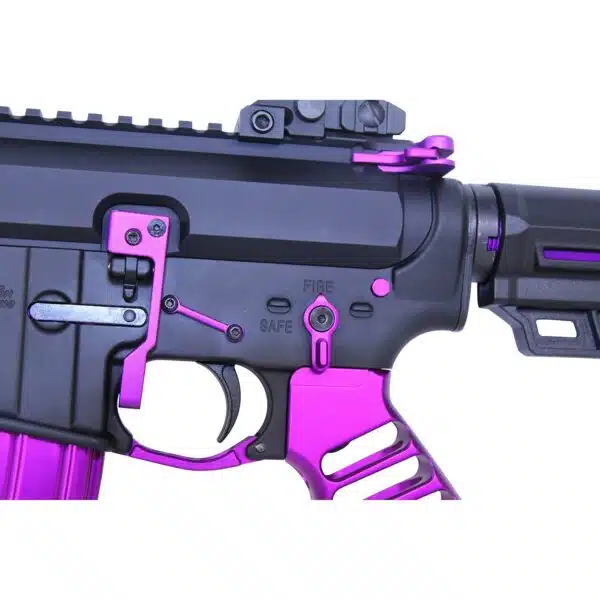 AR-15 Ambidextrous Safety with 90 or 45 Degree-Anodized Purple - Image 3