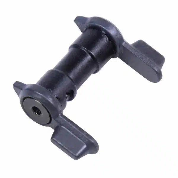 Quick-release pin with wing handles for secure fastening and easy manual adjustment.