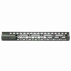 15" Diamond Series M-LOK Free Floating Handguard in Anodized Green