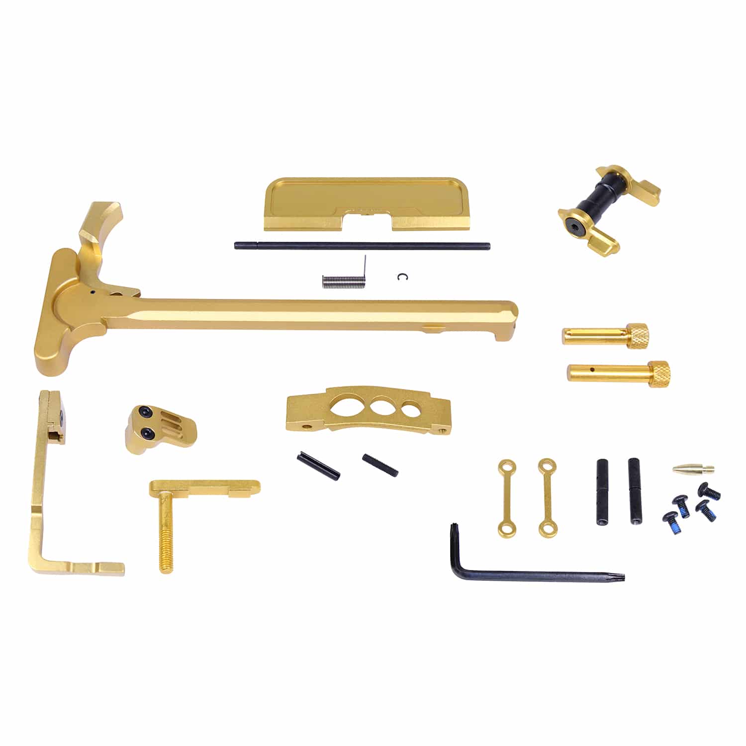 AR-15 Upper and Lower Accent Kit in Anodized Gold