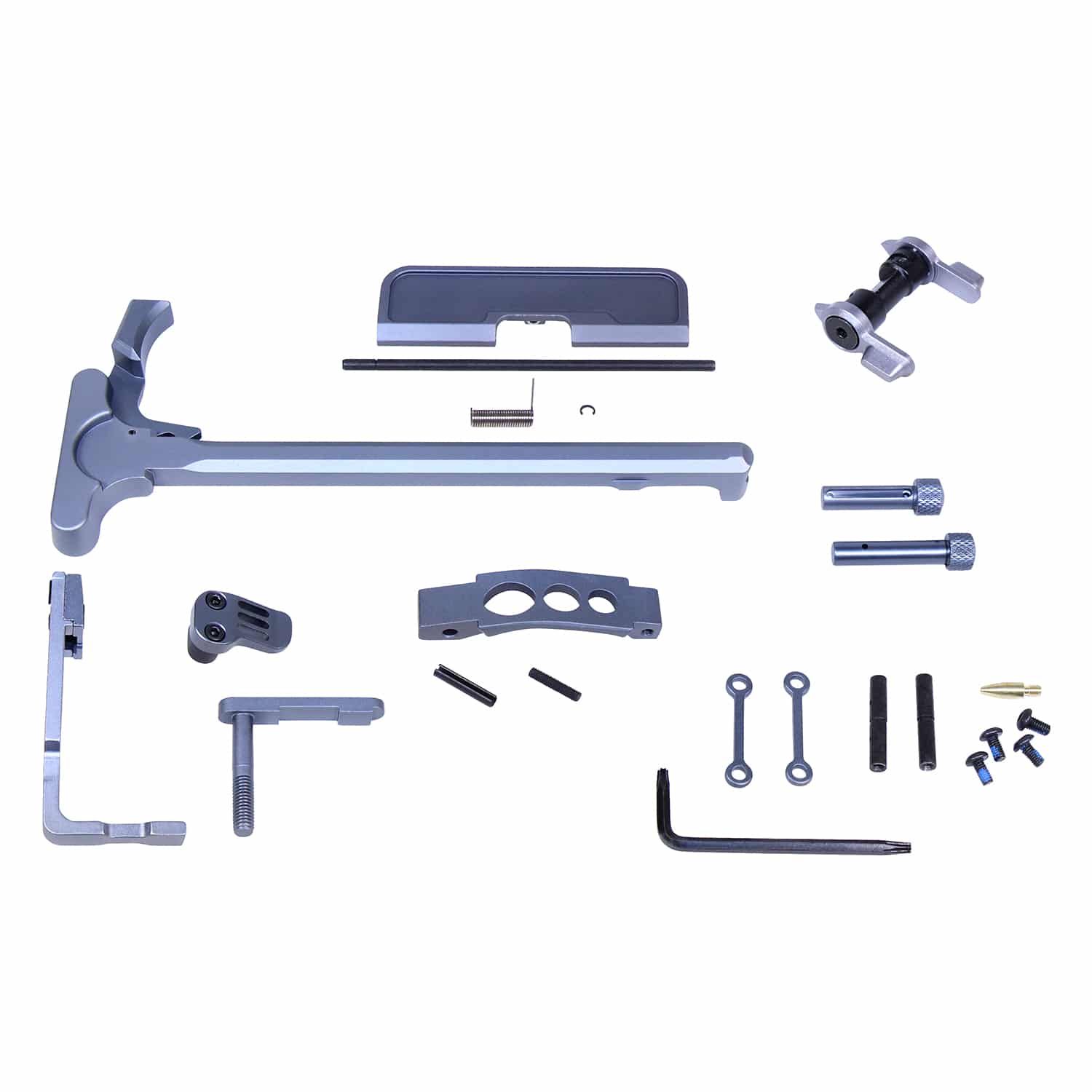 AR-15 Upper and Lower Accent Kit in Anodized Grey