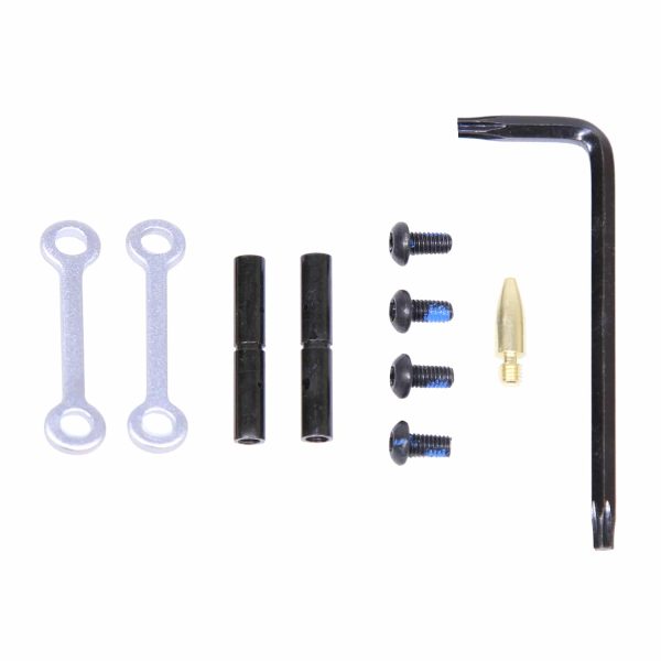 AR-15 Complete Anti-Rotation Pin Set in Anodized Clear Aluminum