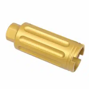 AR-15 Slim Line Cone Flash Can Gen 2 in Anodized Gold