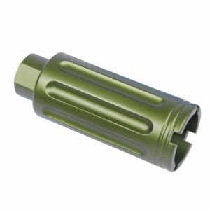 AR-15 Slim Line Cone Flash Can Gen 2 in Anodized Green