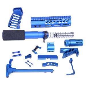 AR-15 Ultimate Pistol Build Kit in Anodized Blue