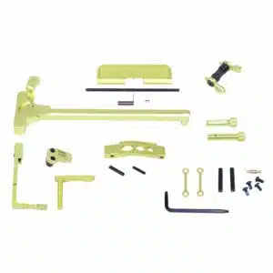 AR-15 Upper and Lower Accent Kit in Anodized Neon Yellow