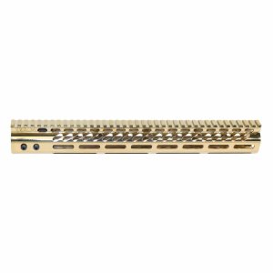 AR-15 M-LOK 15" Ultra Light Free Float Handguard Gold Dipped