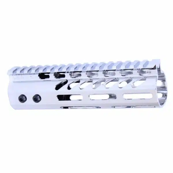 AR-15 M-LOK 7" Ultra Light Free Float Handguard Chrome Dipped - Image 2