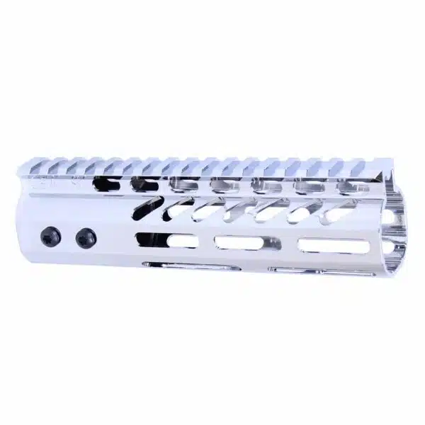 AR-15 M-LOK 7" Ultra Light Free Float Handguard Chrome Dipped