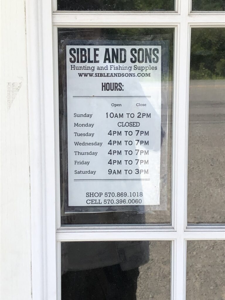 Sible & Sons Bait & Tackle Laceyville