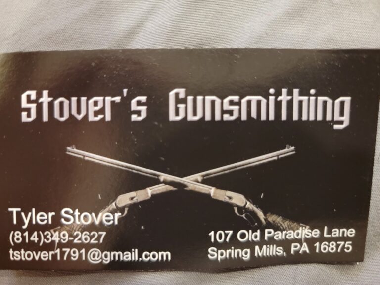 Stovers Gunsmithing Spring Mills