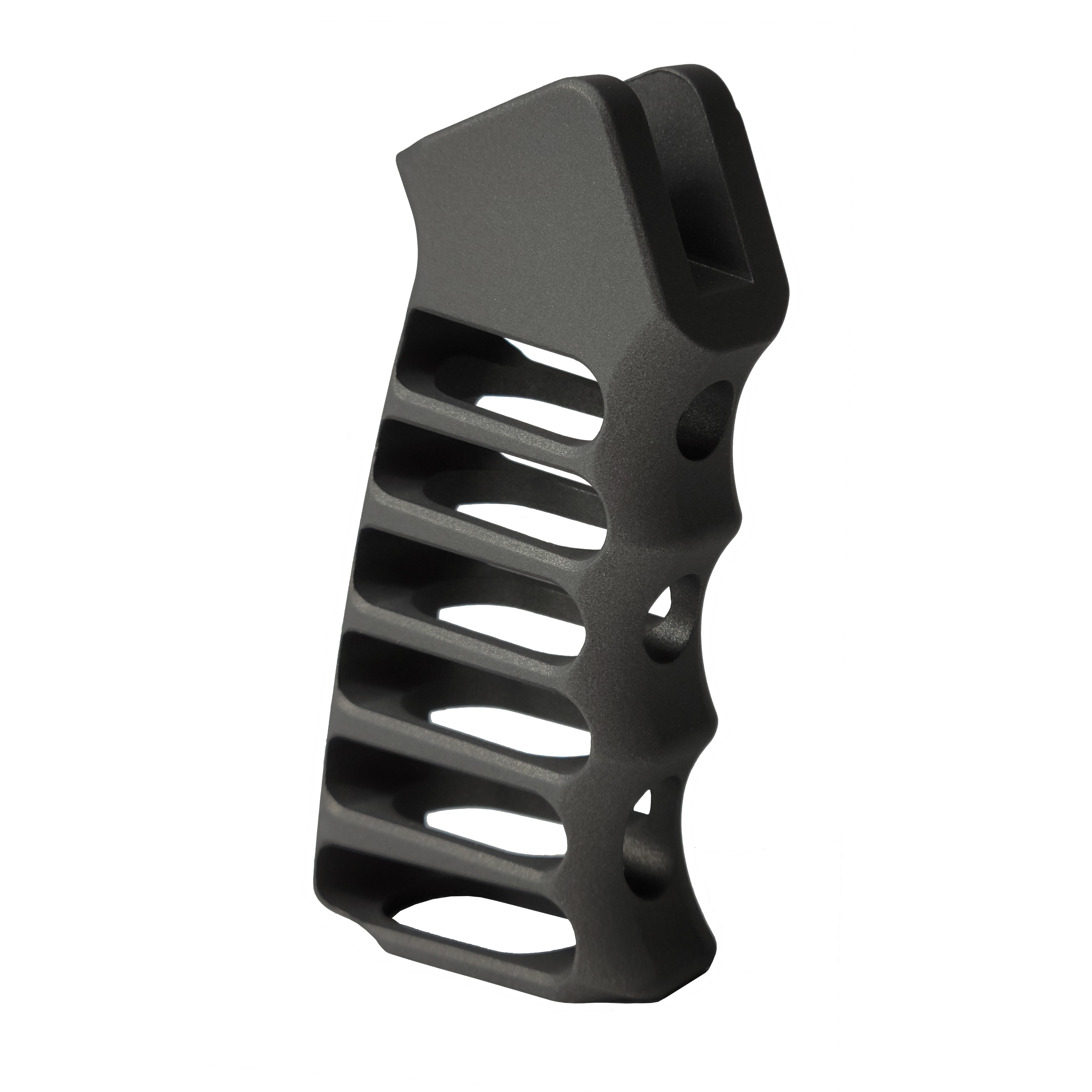 Skeletonized Aluminum Pistol Grip in Anodized Tungsten *CLOSEOUT