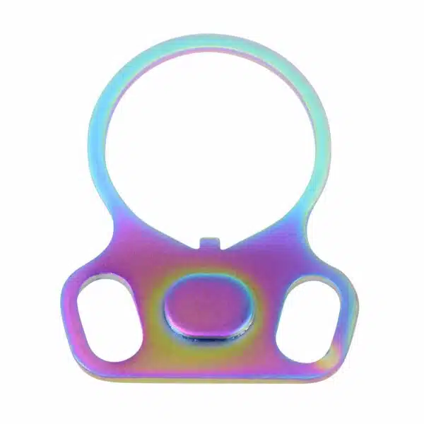 AR-15 Ambidextrous Single Point Sling Adapter Matte Rainbow PVD Finish - Image 2